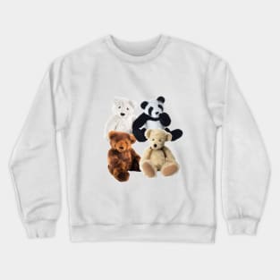 Four Stuffed toy bears Crewneck Sweatshirt